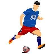 Soccer Player Ä°llustration