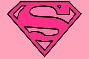 pink Supergirl logo