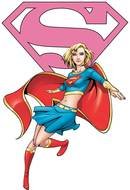 Supergirl running, Clip Art