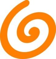 Orange Spiral Clip Art
