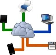 faunny cloud computing drawing