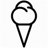 Black And White Pictures Of Ice Cream Cone