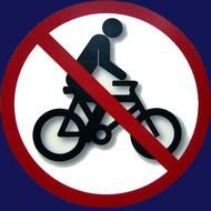 No Bikes Sign