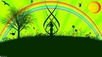 Rainbow Vector darwing