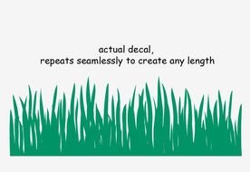 Grass Outline Border Large drawing