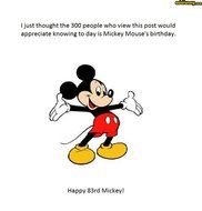 Mickey Mouse Happy Birthday N21