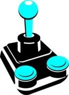 Game Joystick as a graphic illustration