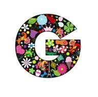 patterned G letter