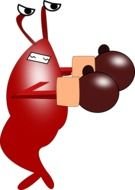 Cartoon Shrimp Clip Art N21