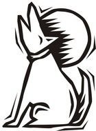 Dog Howling Clip Art drawing