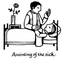 Anointing Of The Sick Clip Art drawing