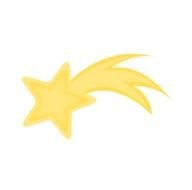 Rainbow Shooting Star Clip Art N7