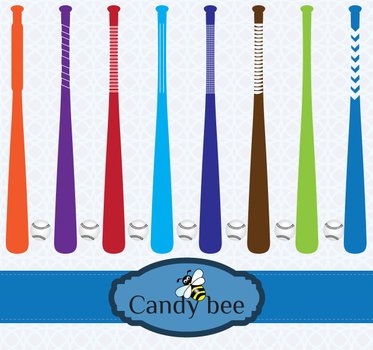 Home Digital Cliparts Set Of Baseball Clipart