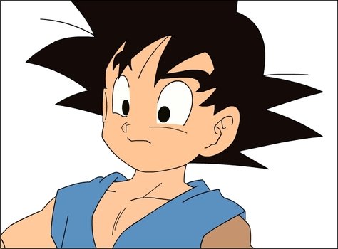 Goku Kid Colored WIP Anime