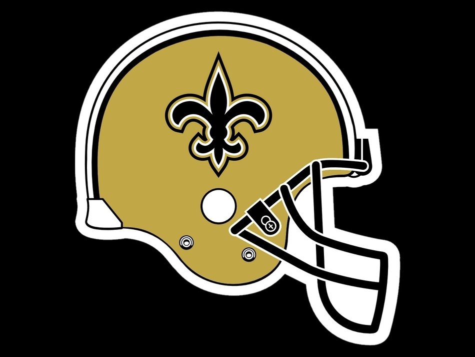 İllustration of New Orleans Saints Helmet Logo free image download