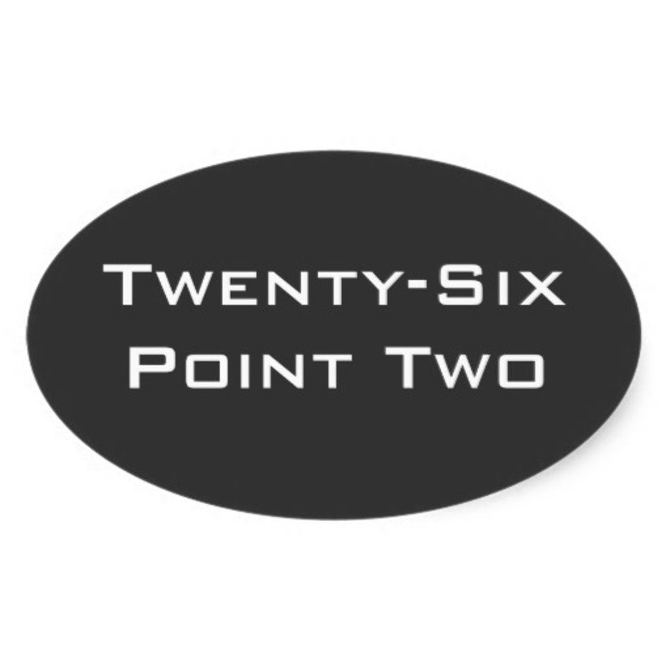 Twenty Six Point Two 262 Marathon Oval Sticker