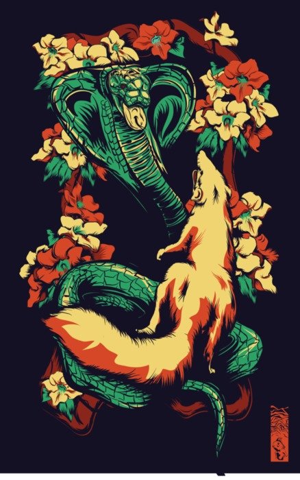 Rikki Tikki Tavi Nag drawing