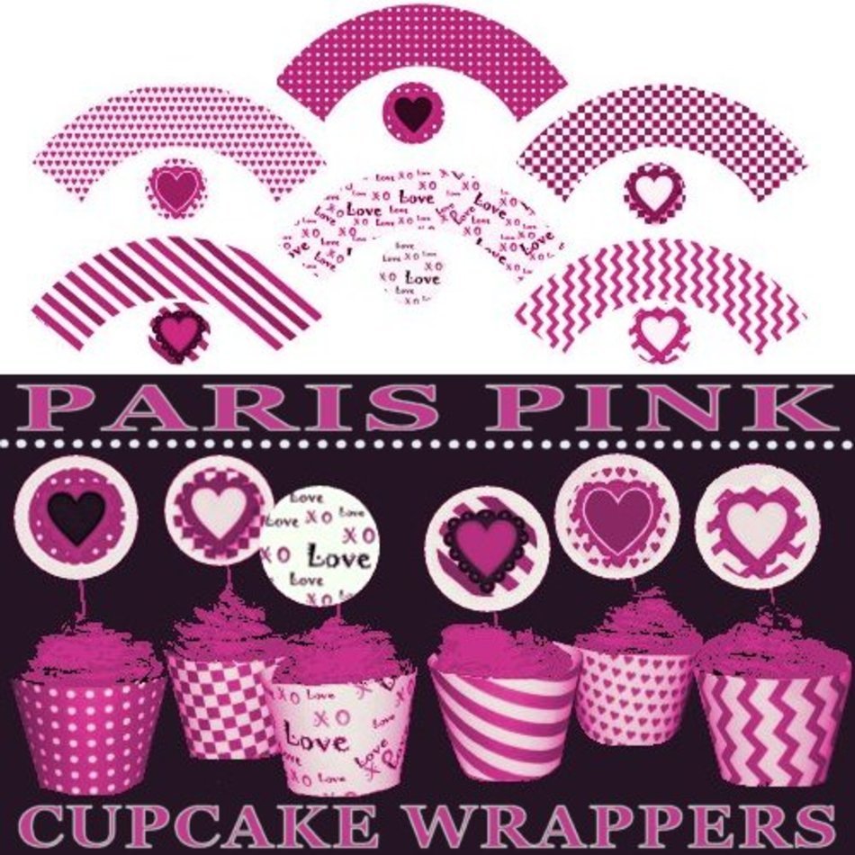 Valentine Cupcake Clip Art N5
