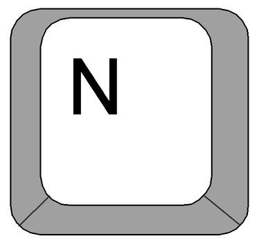 Keyboard Letter N