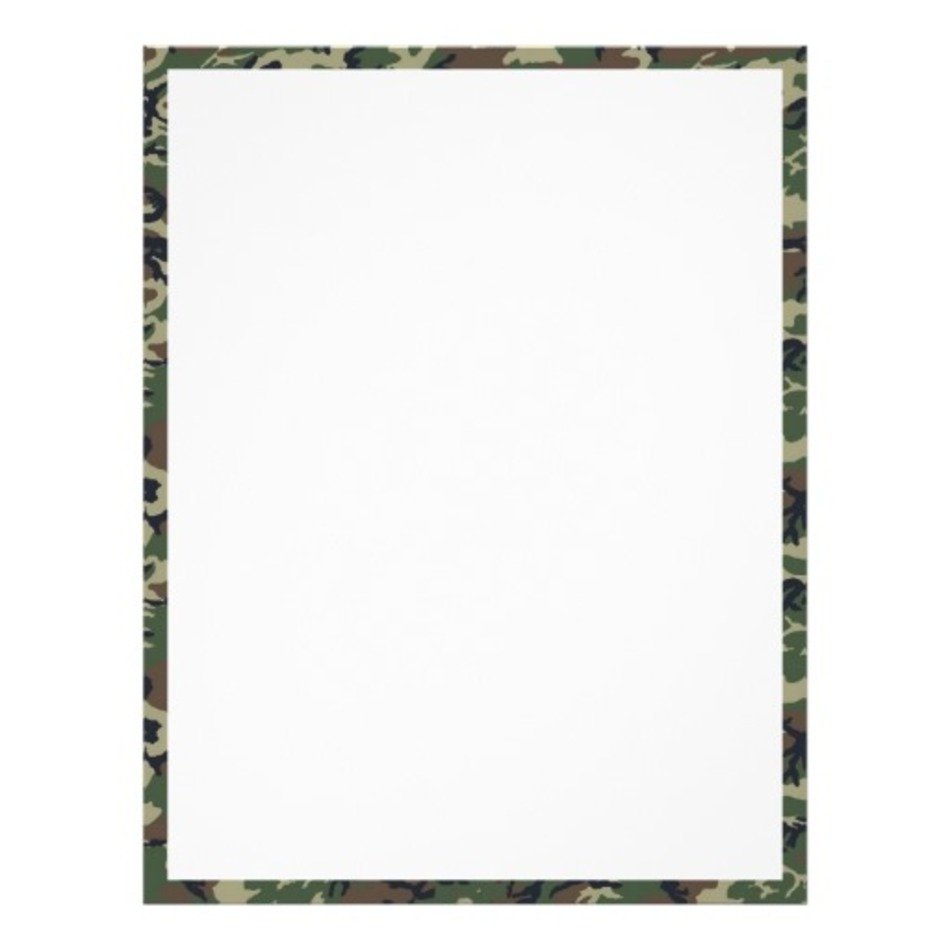Free Camouflage Border Template