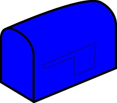 Blue Mailbox Clip Art free image download