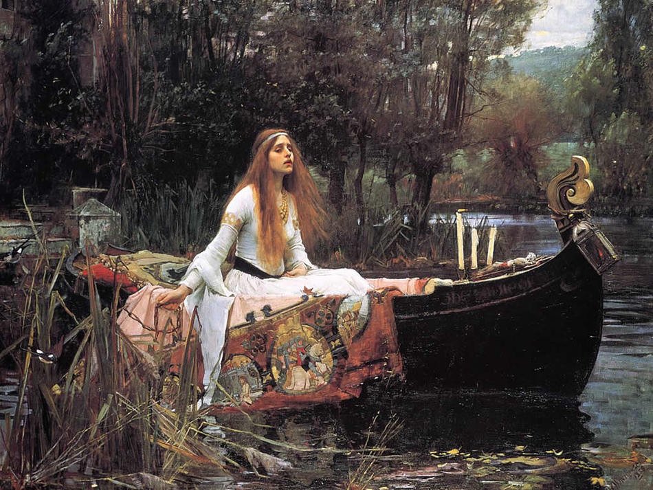 The Lady Of Shalott drawing