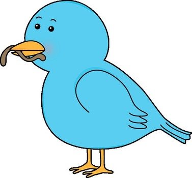 Bird Worm Clip Art
