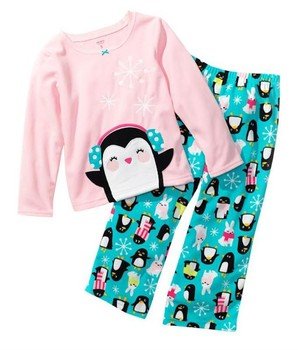 Penguin Pink Tee Turqoise Pant 1