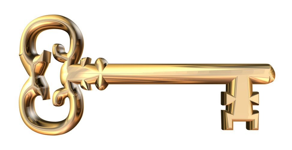 Nice Gold Key drawing free image download