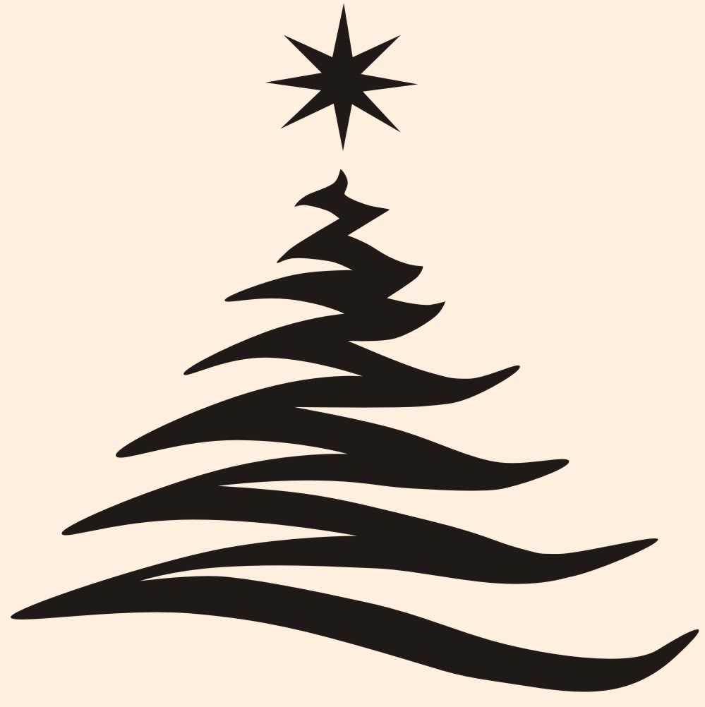Christmas Tree Clipart Silhouette