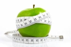 green apple for diet as a picture for clipart