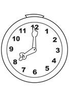 Clock face, Coloring Page