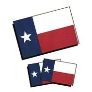 Three Texas Flags clipart