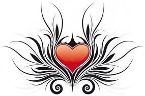 Tribal Love Heart Tattoo Designs For Women N2