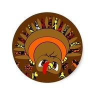 Cute Turkey Stickers