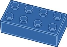 blue block for lego as a graphic illustration