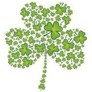 clover leaf with small clover leaves