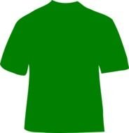 Green T Shirt Clip Art N12