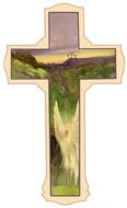 Easter green Cross drawing