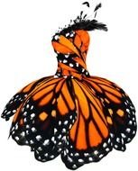 sketch fashion dress with butterfly print