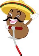 animated Mexican bean