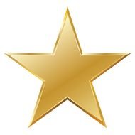 Shining gold star clipart