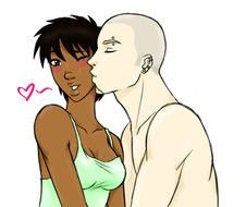 Black Women White Men drawing