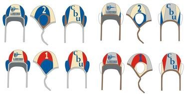 Water Polo helmet drawing