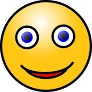 Smiley Face Waving Goodbye Clip Art N3