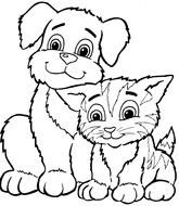 clipart of the Dog And Cat