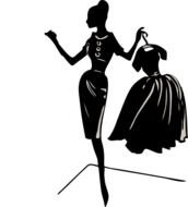 Pretty Black Dress Clip Art
