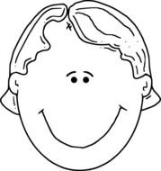 Face Outline Clip Art N7