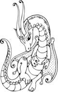 Dragon Coloring Pages drawing