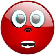 Scared Face Clip Art drawing